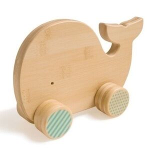 Petit Collage Wooden Whale Push Toy​​